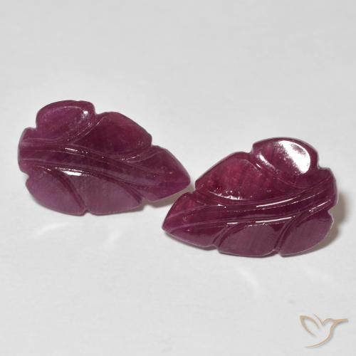 7.08ctw 자연스러운 Medium Dark-Purple 루비, 팬시한, 불투명체