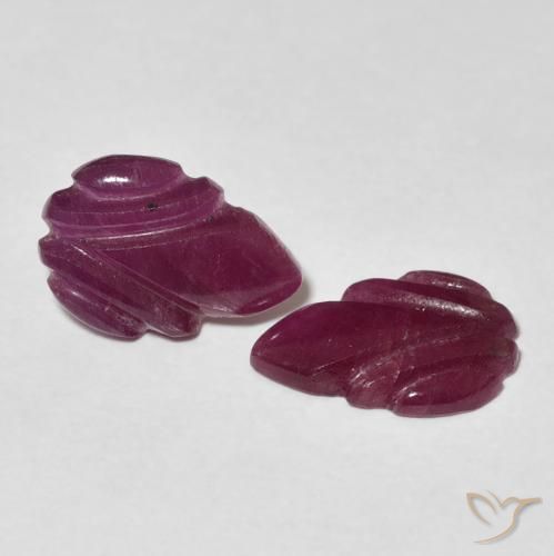 3.20캐럿 천연 Medium Dark-Purple 루비 보석, 팬시한, 불투명체