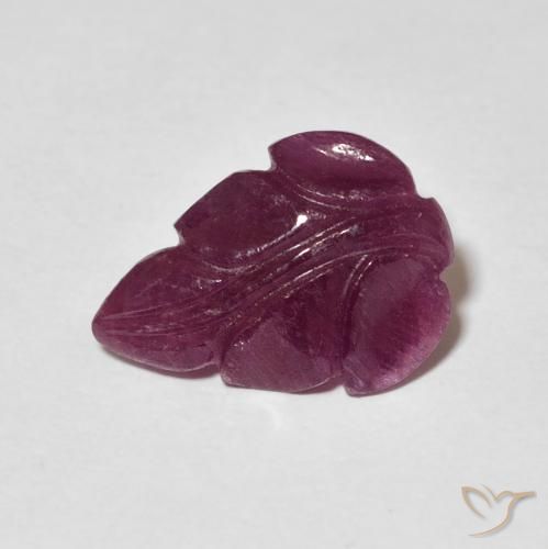 3.21ct 자연스러운 어두운 보라색 루비, 팬시한, 불투명체