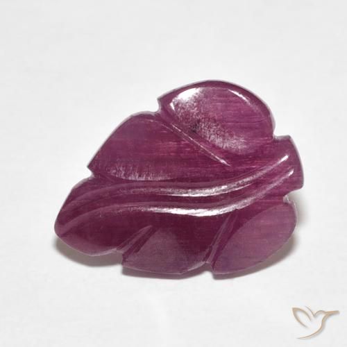 4.38ct 자연스러운 플럼 퍼플 루비, 팬시한, 불투명체