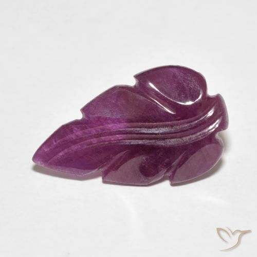 3.49ct 자연스러운 상그리아 퍼플 루비, 팬시한, 불투명체