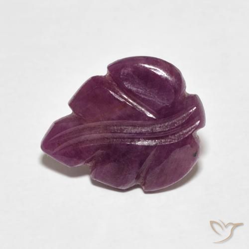 2.63ct 자연스러운 적자색 루비, 팬시한, 불투명체