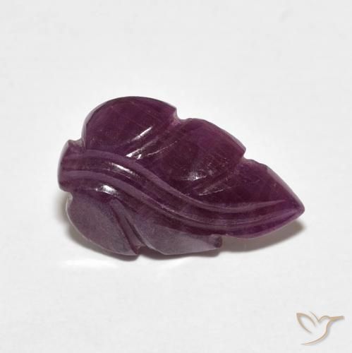 3.86캐럿 천연 Medium Dark-Purple 루비, 팬시한, 불투명체
