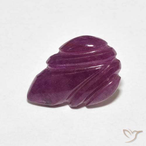 3.19캐럿 천연 Medium Dark-Purple 루비, 팬시한, 불투명체