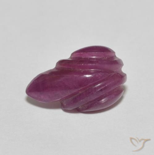 2.52ct 자연스러운 적자색 루비, 팬시한, 불투명체