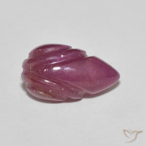 3.48캐럿 천연 Medium Dark-Purple 루비, 팬시한, 불투명체