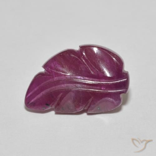 5.10ct 자연스러운 적자색 루비, 팬시한, 불투명체