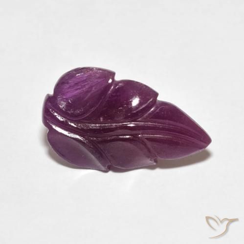 3.39캐럿 천연 Medium Dark-Purple 루비, 팬시한, 불투명체