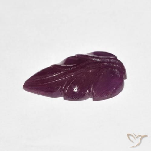3.39캐럿 천연 Medium Dark-Purple 루비, 팬시한, 불투명체