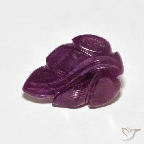 6.46ct 자연스러운 적자색 루비, 팬시한, 불투명체