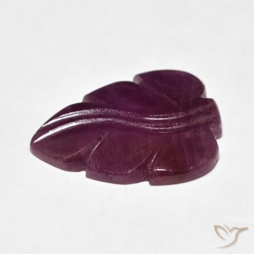 9.79캐럿 천연 Medium Dark-Purple 루비, 팬시한, 불투명체