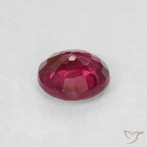 0.19캐럿 천연 Medium Dark-Red 루비, 둥근, VS
