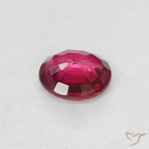 0.15캐럿 천연 Medium Dark-Red 루비, 둥근, VS