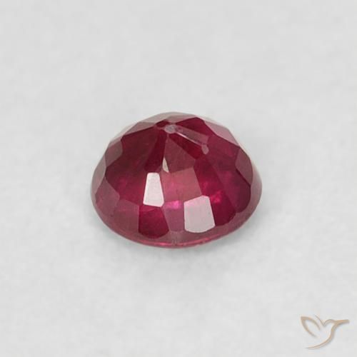 0.20캐럿 천연 Medium Dark-Red 루비, 둥근, VS