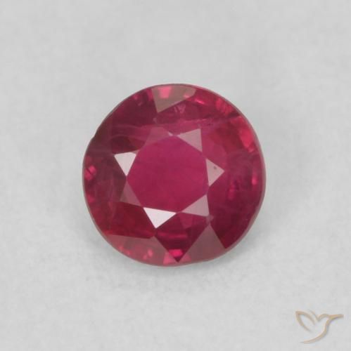 0.29ct 자연스러운 피처럼 붉은 루비, 둥근, SI