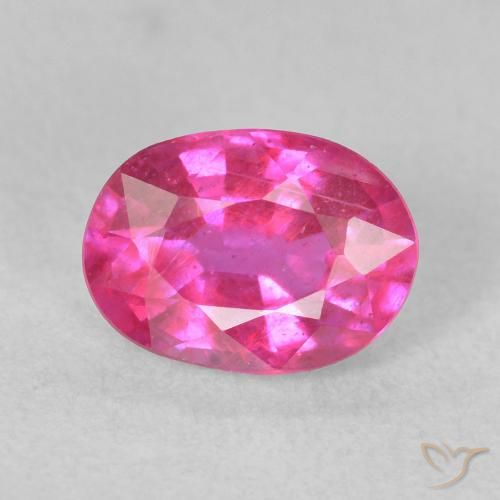 1.68ct 자연스러운 딥 마젠타 루비, 타원형, VS