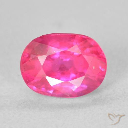 2.27ct 자연스러운 딥 마젠타 루비, 타원형, VS
