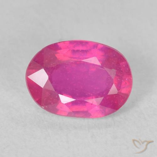 1.61ct 자연스러운 Medium Dark-Pink 루비, 타원형, VS