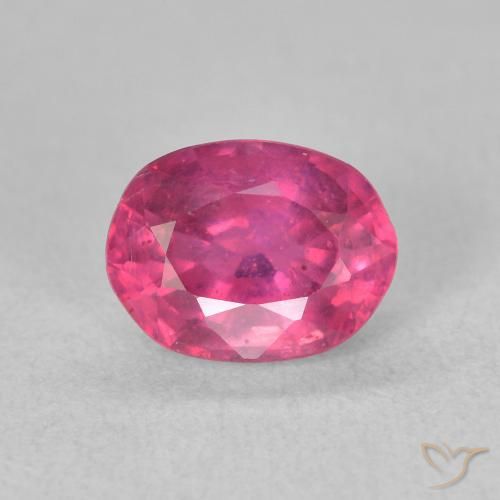 2.00ct 자연스러운 미디엄 핑크 루비, 타원형, VS