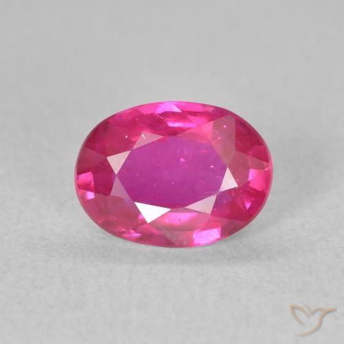 1.43ct 자연스러운 Medium Dark-Pink 루비, 타원형, VS
