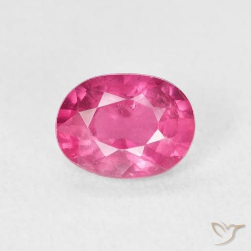 1.20ct 자연스러운 핫 핑크 루비, 타원형, VS