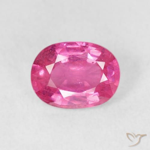 1.91ct 자연스러운 핫 핑크 루비, 타원형, VS