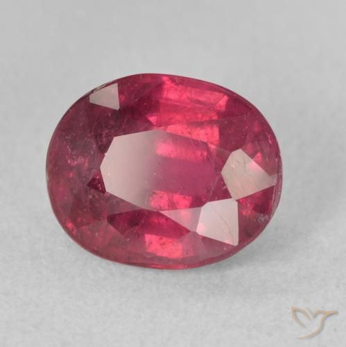 3.58ct 자연스러운 다크 레드 루비, 타원형, VS-SI