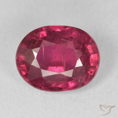 3.41ct 자연스러운 붉은빛이 도는 핑크 루비, 타원형, VS-SI