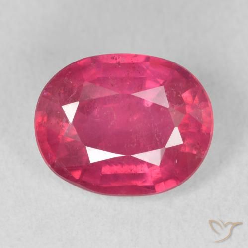 3.40ct 자연스러운 분홍빛이 도는 빨강 루비, 타원형, VS-SI