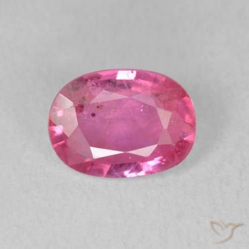 1.63ct 자연스러운 Medium Dark-Pink 루비, 타원형, VS-SI