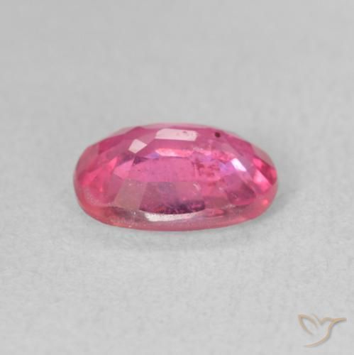 1.63캐럿 천연 Medium Dark-Pink 루비, 타원형, VS-SI