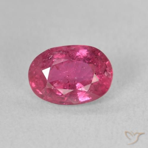 1.72ct 자연스러운 핫 핑크 루비, 타원형, VS-SI
