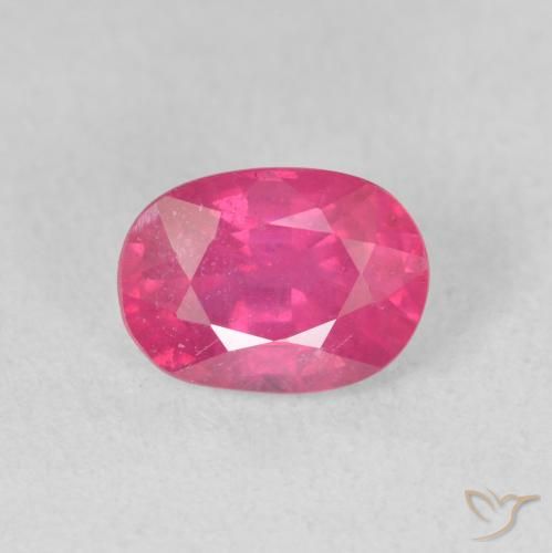 1.83ct 자연스러운 딥 마젠타 루비, 타원형, VS-SI