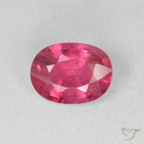 1.60ct 자연스러운 붉은빛이 도는 핑크 루비, 타원형, VS-SI