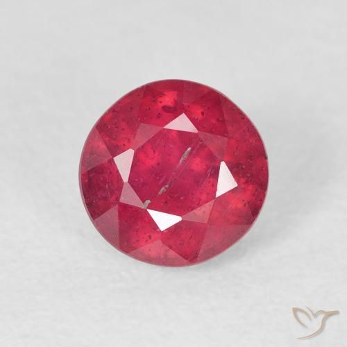 1.60ct 자연스러운 피처럼 붉은 루비, 둥근, VS-SI