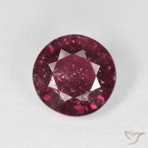 1.95ct 자연스러운 딥 레드 루비, 둥근, SI-I1