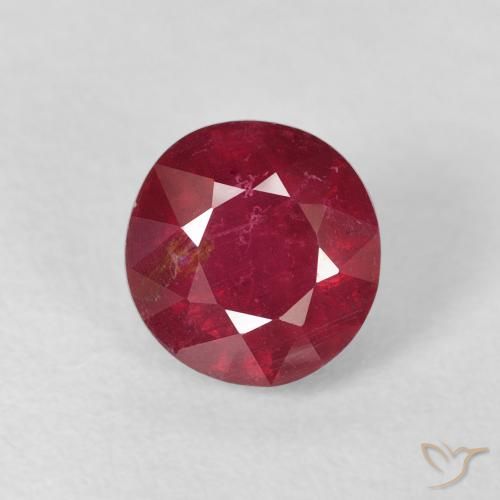 1.99ct 자연스러운 딥 레드 루비, 둥근, VS-SI