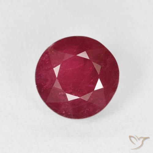 1.94ct 자연스러운 딥 크림슨 루비, 둥근, VS-SI