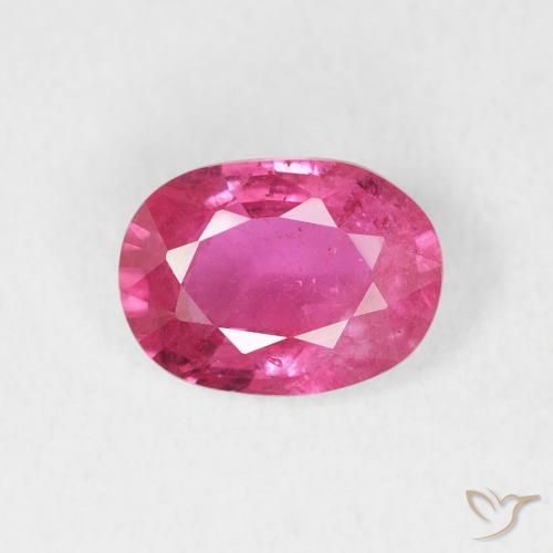 1.47ct 자연스러운 핫 핑크 루비, 타원형, VS-SI
