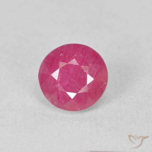 1.79ct 자연스러운 미디엄 레드 루비, 둥근, VS-SI