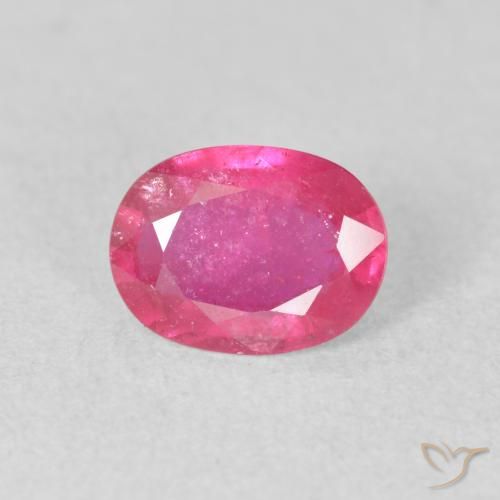 1.43ct 자연스러운 핫 핑크 루비, 타원형, VS-SI