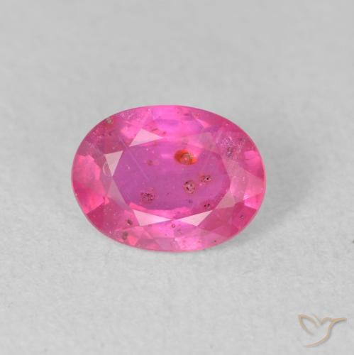 1.45ct 자연스러운 핫 핑크 루비, 타원형, VS-SI