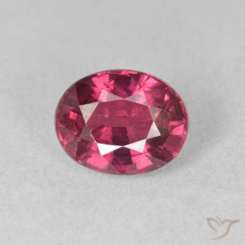 2.10ct 자연스러운 분홍빛이 도는 빨강 루비, 타원형, VS-SI