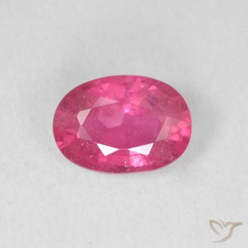 1.47ct 자연스러운 딥 마젠타 루비, 타원형, VS-SI