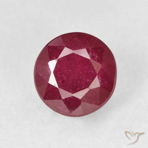 2.33ct 자연스러운 다크 레드 루비, 둥근, VS-SI