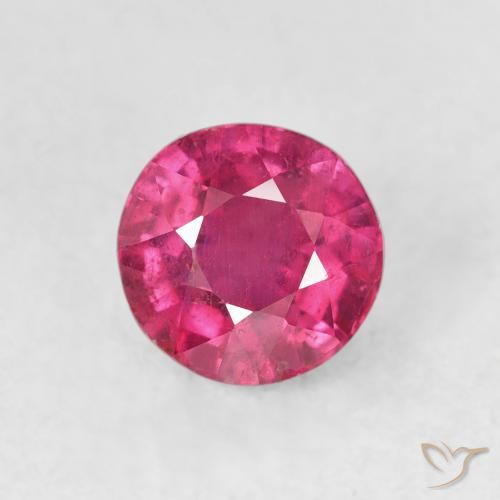 1.72ct 자연스러운 Medium Dark-Pink 루비, 둥근, VS-SI