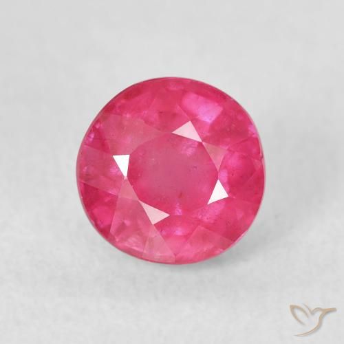 1.79ct 자연스러운 미디엄 핑크 루비, 둥근, VS-SI