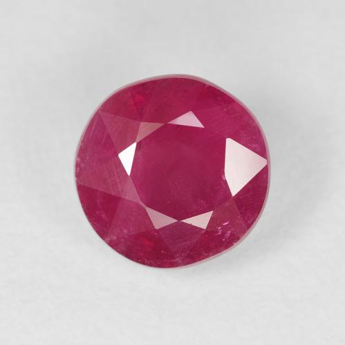 3.37ct 자연스러운 미디엄 레드 루비, 둥근, VS-SI