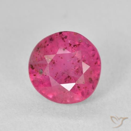 3.19ct 자연스러운 붉은빛이 도는 핑크 루비, 둥근, VS-SI