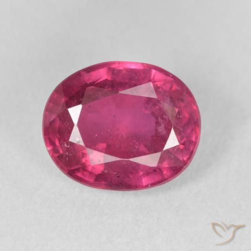 3.59ct 자연스러운 라이트 레드 루비, 타원형, VS-SI